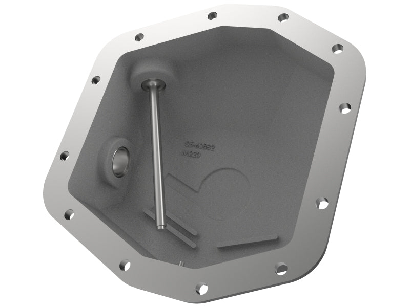 aFe 20-23 Jeep Gladiator JT (Dana M220) Pro Series Rear Differential Cover Black w/ Machined Fins 46-71191B 46-71191B Photo - Unmounted