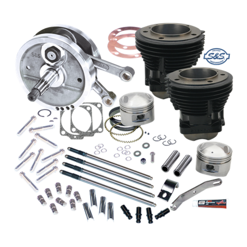 S&S Cycle 70-84 BT 103in Sidewinder Big Bore Stroker Kit - Gloss Black 91-9140