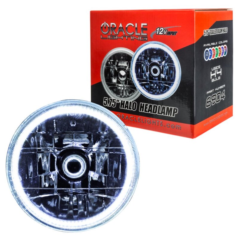 ORACLE Lighting Oracle Pre-Installed Lights 5.75 IN. Sealed Beam - White Halo 6904-001 6904-001 Photo - Close Up