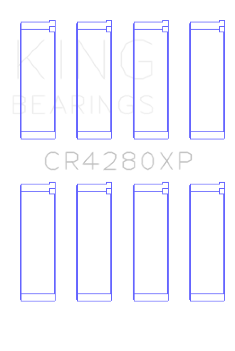 King Engine Bearings King Subaru WRX/STi EJ20/EJ22/EJ25 48mm Rod (Size STDX) Performance Rod Bearing Set CR4280XPSTDX CR4280XPSTDX Photo - Primary