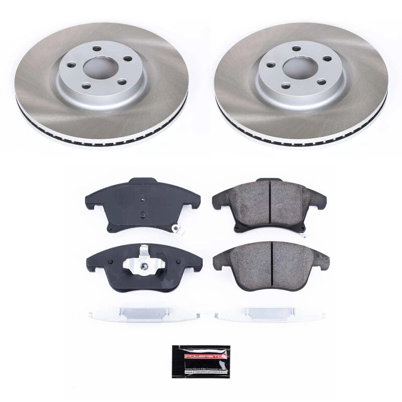 PowerStop Power Stop 17-20 Lincoln MKZ Front Semi-Coated Rotor Kit SC7885 SC7885 Photo - Primary