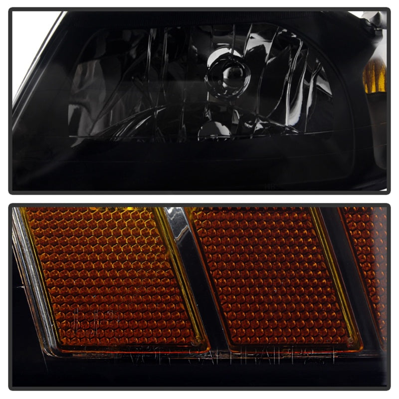 SPYDER Xtune Ford MUStang 99-04 OEM Amber Headlights Black Smoked HD-JH-FM99-AM-BSM 9030345 9030345 Photo - Unmounted