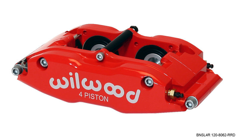 Wilwood Caliper-BNSL4R-Red 1.25in Pistons 1.10in Disc 120-8062-RRD 120-8062-RRD Photo - Primary