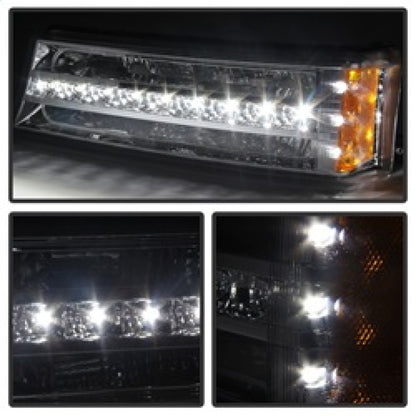 SPYDER Xtune Chevy Silverado 03-06 / Avalanche 02-06 LED Bumper Lights Chrome CBL-JH-CS03-LED-C 9027499 9027499 Photo - Unmounted