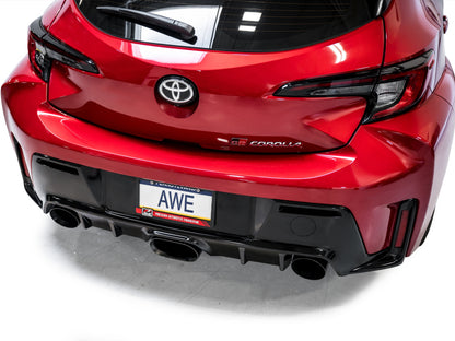 AWE Tuning 2023+ Toyota GR Corolla Touring Edition Exhaust - Diamond Black Tips 3015-53472 3015-53472 Photo - Mounted
