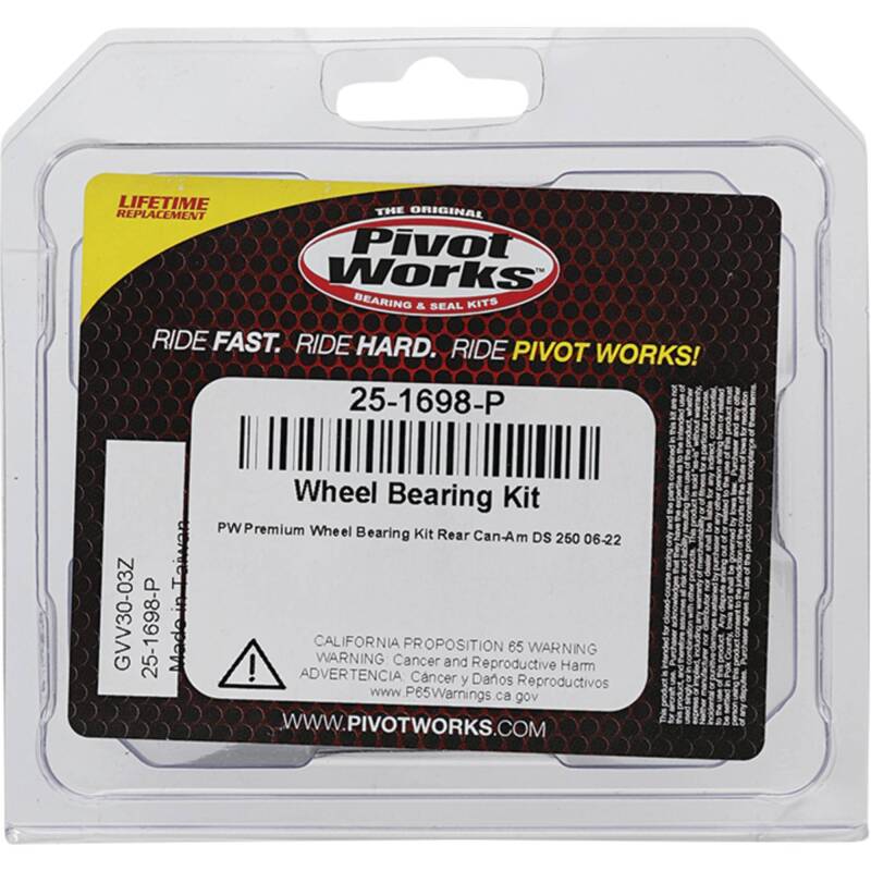 Pivot Works Can-Am Wheel Bearing Kit Premium Bearings 25-1698-P 25-1698-P Photo - Primary