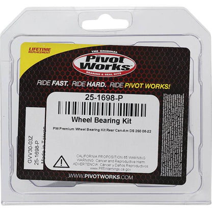 Pivot Works Can-Am Wheel Bearing Kit Premium Bearings 25-1698-P 25-1698-P Photo - Primary