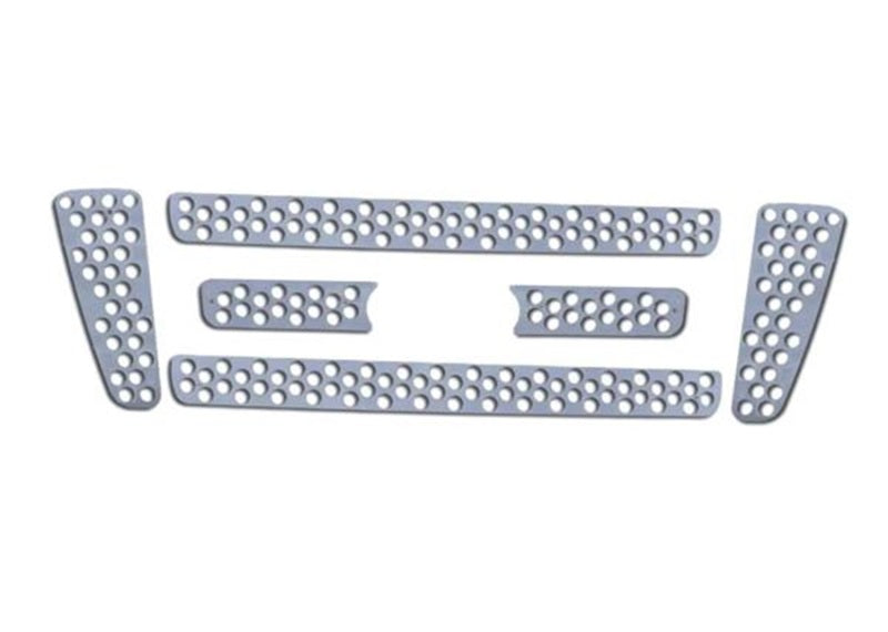 Putco 04-08 Ford F-150 (Bar Grille) w/ Logo CutOut (6-pcs / Does not Cover Bumper) Punch SS Grilles 84141 84141 Photo - Primary