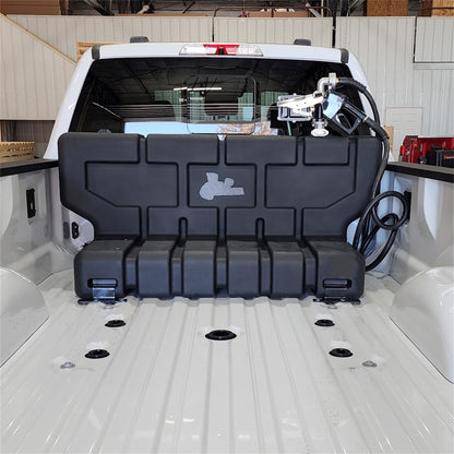 Titan Fuel Tanks Universal 90 Gallon L-Shaped Heavy Duty Transfer Tank (Non Nissan Cargo Box/RamBox) 5015090 5015090 Photo - Mounted
