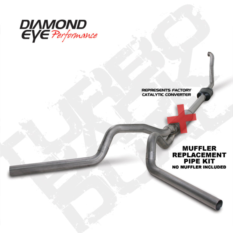 Diamond Eye Performance Diamond Eye KIT 4in TB MFLR RPLCMENT PIPE DUAL SS 94-97 5 7 3L F250/F350 PWRSTROKE NFS W CARB STDS K4308S-RP K4308S-RP Photo - Primary