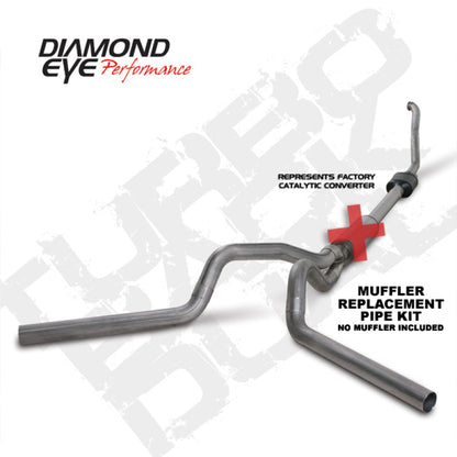 Diamond Eye Performance Diamond Eye KIT 4in TB MFLR RPLCMENT PIPE DUAL SS 94-97 5 7 3L F250/F350 PWRSTROKE NFS W CARB STDS K4308S-RP K4308S-RP Photo - Primary