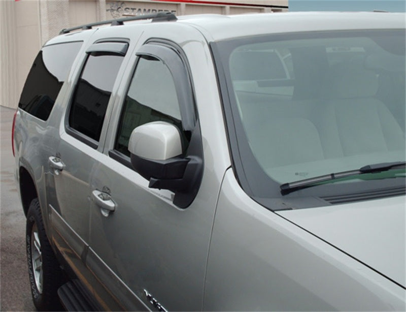 Stampede Snap-Inz In-Channel Sidewind Deflector, Smoke 41066-2 Photo - Mounted