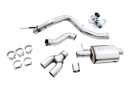 AWE Tuning 2019+ Ford Ranger 0FG Performance Exhaust System w/Chrome Silver Tips & Bash Guard 3015-22072 3015-22072 Photo - out of package