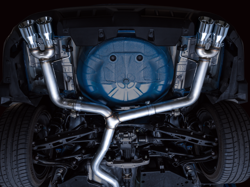 AWE Tuning 2022+ VB Subaru WRX Track Edition Exhaust - Chrome Silver Tips 3020-42979 3020-42979 Photo - Mounted