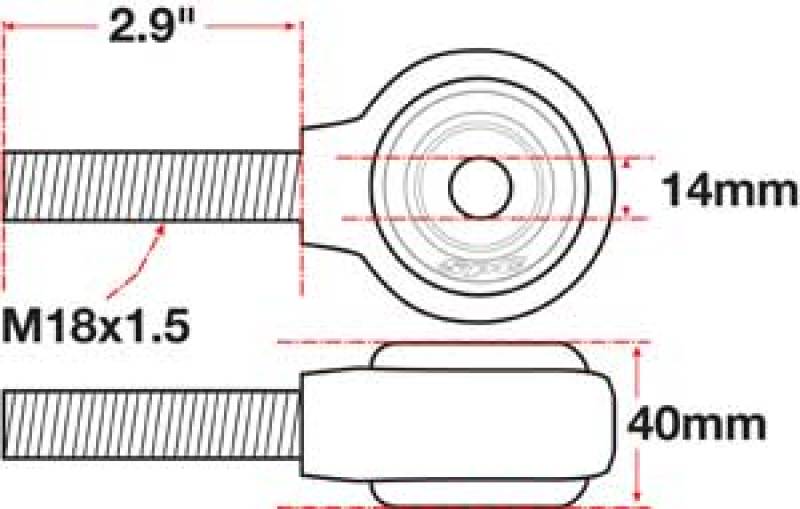 SPC Performance XAXIS Rod End Ball Joint 15786