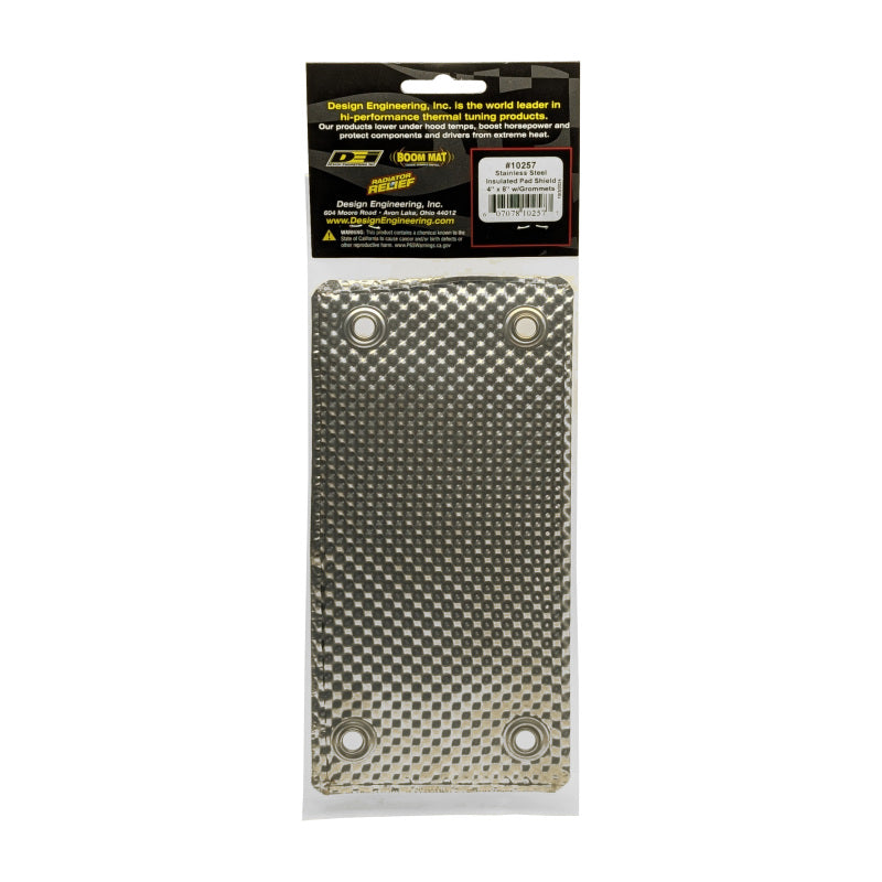 DEI Stainless Pad Shield 4in x 8in DSN10257 10257 Photo - in package