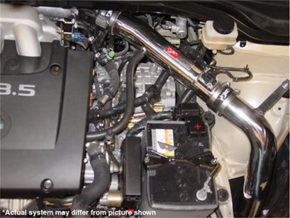 Injen 03-08 Murano 3.5L V6 only Wrinkle Black Power-Flow Air Intake System PF1994WB PF1994WB Photo - Mounted