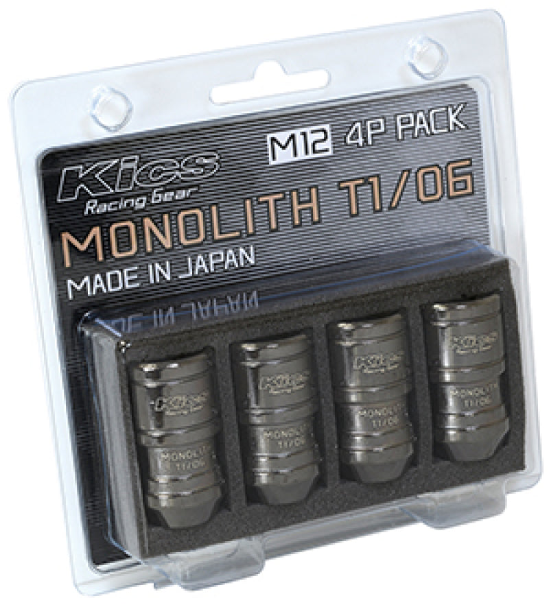 Project Kics 12 x 1.25 Glorious Black T1/06 Monolith Lug Nuts - 4 Pcs WMN03GK4P WMN03GK4P User 1