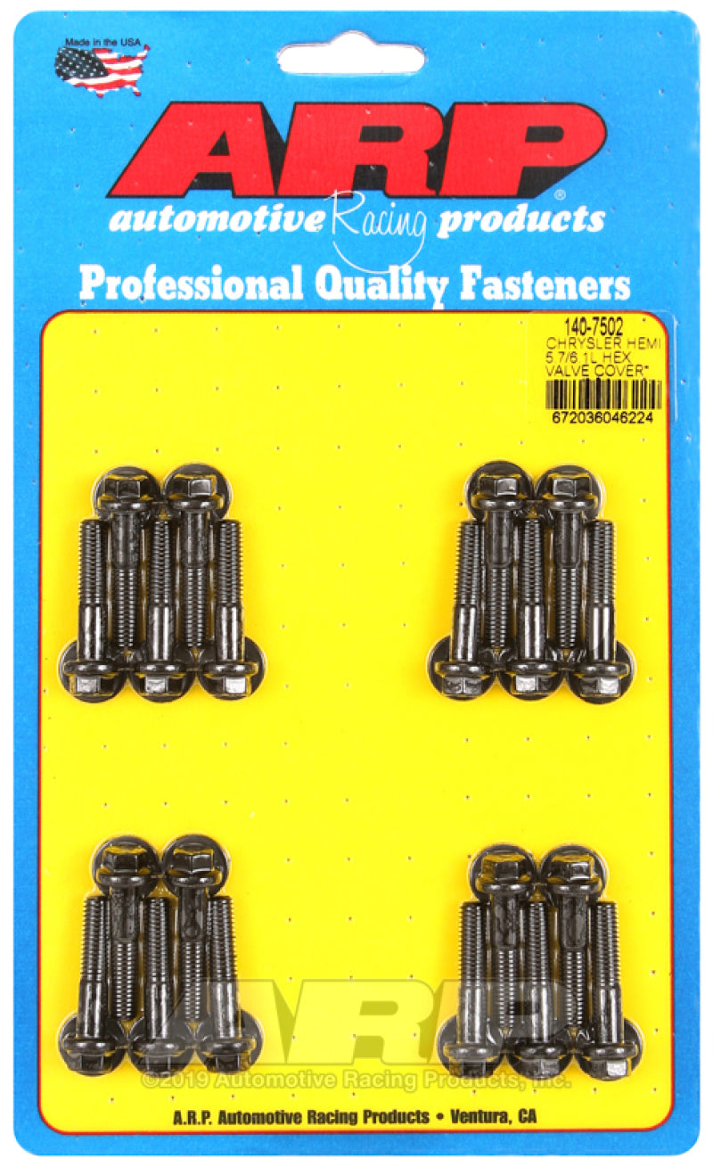 ARP Chrysler Hemi 5.7/6.1l Hex Valve Cover Bolt Kit 140-7502 User 1