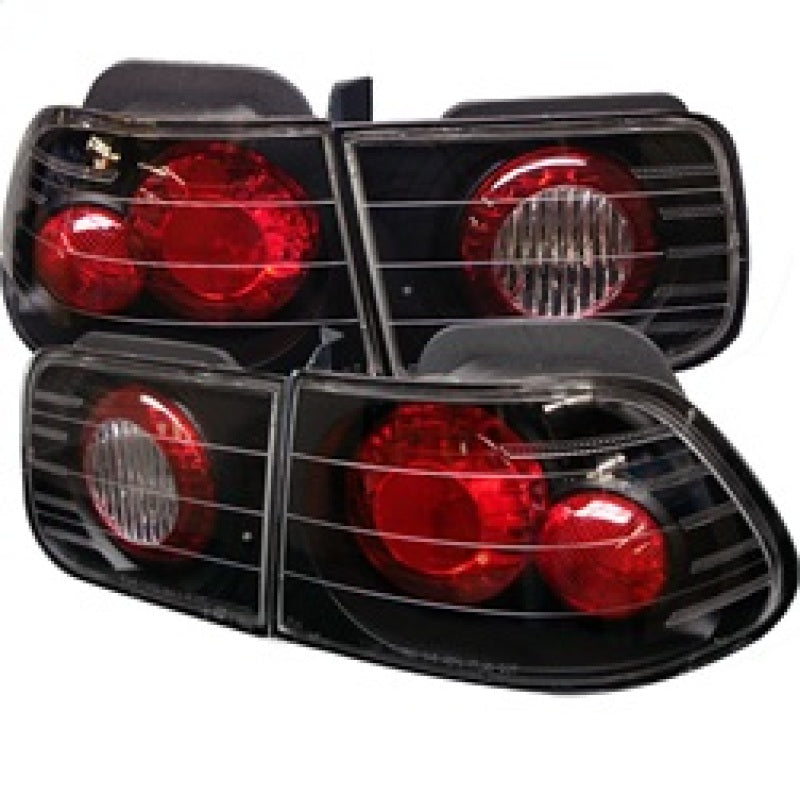 Spyder Honda Civic 96-00 2Dr Euro Style Tail Lights Black ALT-YD-HC96-2D-BK 5004796 5004796 Photo - Primary