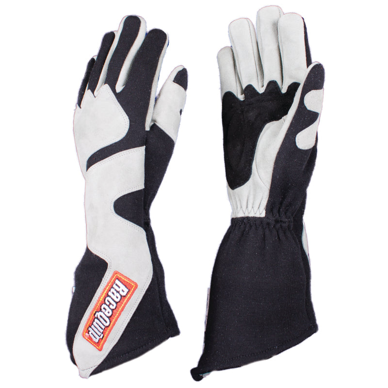 Racequip 358 Series SFI-5 Angle Cut Long Gauntlet - Gray/Black - Medium 358603 Photo - Primary