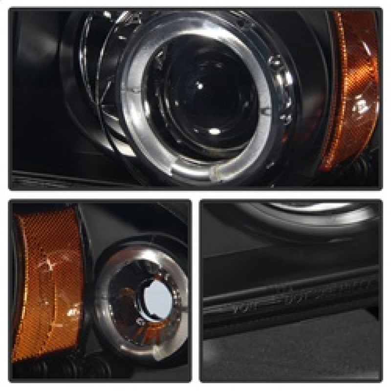 Spyder Dodge Dakota 97-04/Durango 98-03 1PC Projector Headlights LED Halo LED Blk PRO-YD-DDAK97-BK 5009784 5009784 Photo - Unmounted
