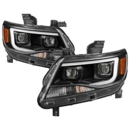 SPYDER xTune Chevy Colorado 15-17 Halogen Only Projector Headlights - DRL - Black PRO-JH-CCO04-LBDRL-BK 9039287 9039287 Photo - Primary