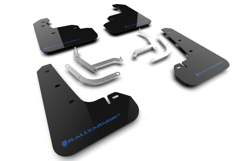 Rally Armor 2024 Subaru Impreza Black UR Mud Flap w/ Light Blue Logo MF105-UR-BLK-NB MF105-UR-BLK-NB Photo - Primary