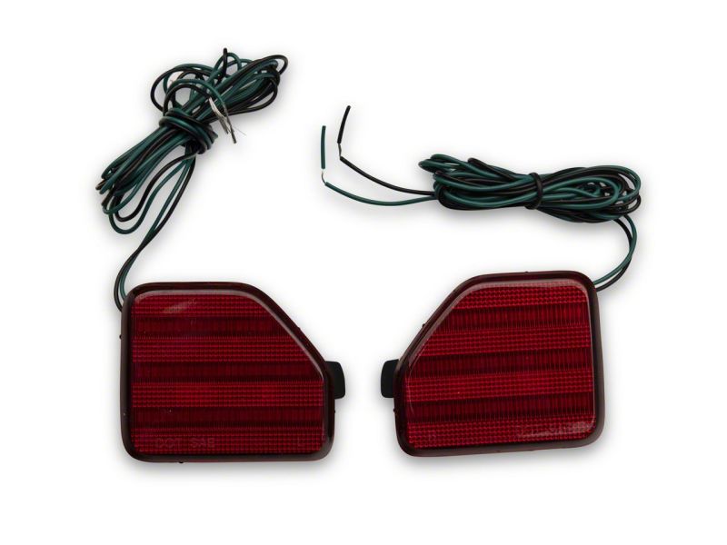 Raxiom 18-23 Jeep Wrangler JL Moab Rubicon Sahara Axial LED Rear Bumper Reflector Lights- Clear J134140-JL J134140-JL Photo - Close Up