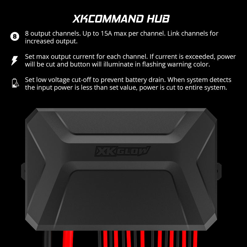 XKGLOW XK Glow XKcommand Bluetooth Switch Panel for Lights 12V Accessory Offroad XK-CMD-KIT XK-CMD-KIT User 1
