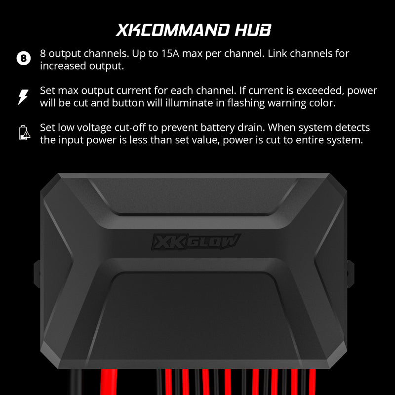 XKGLOW XK Glow XKcommand Bluetooth Switch Panel for Lights 12V Accessory Offroad XK-CMD-KIT