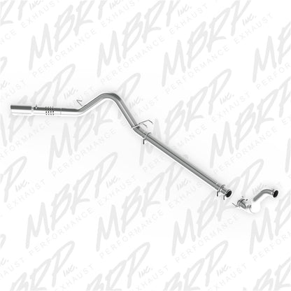 MBRP 08-10 Ford 6.4L F250/350/450 4 inch Filter Back Single Side Exit Alum. S6282AL Photo - Primary