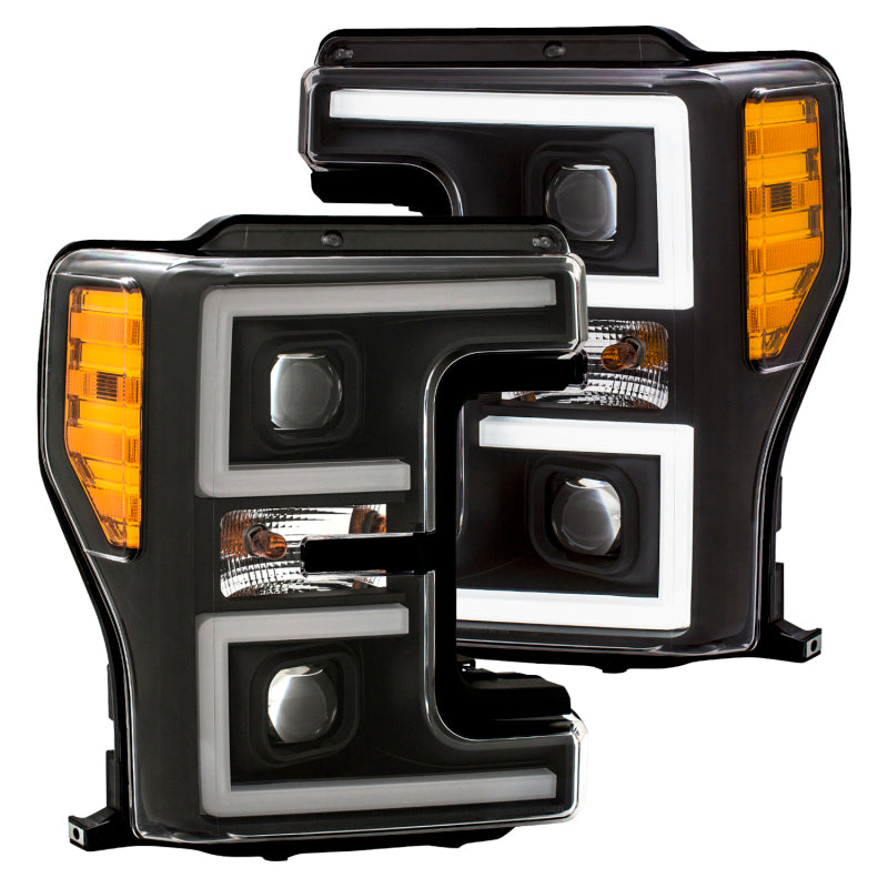 Anzo LED Headlights 17-18 Ford F-250 Projector Plank-Style 111388 Photo - Primary