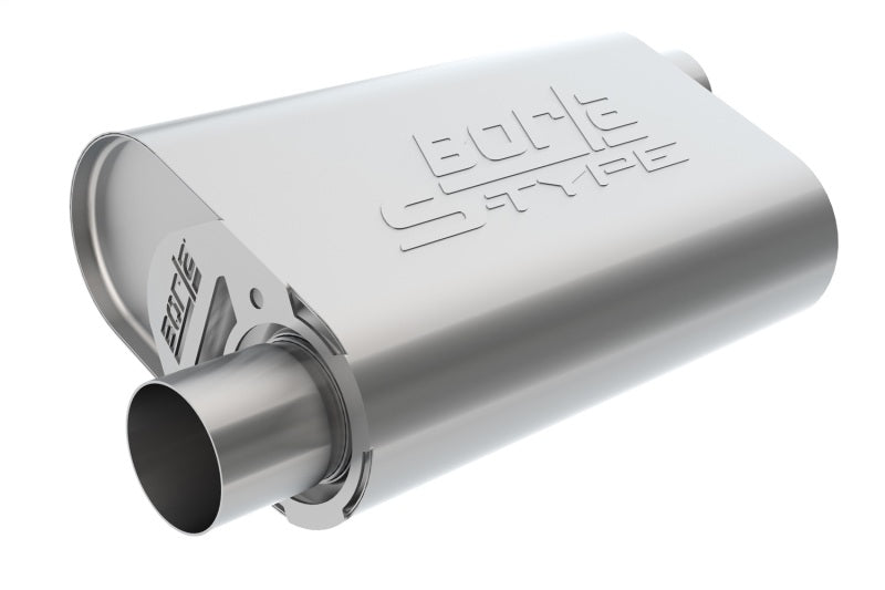 Borla CrateMuffler Mopar BB 383/413/426/440 S-Type 2.5in Offset/Offset 14inx4.35inx9in Oval Muffler 400942 400942 Photo - Primary