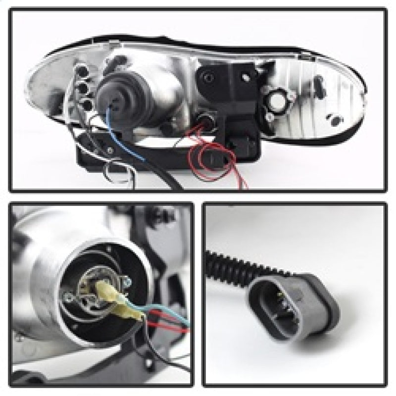 Spyder Chevy Camaro 98-02 Projector Headlights LED Halo LED Blk Smke - Low H1 PRO-YD-CCAM98-HL-BSM 5078261 5078261 Photo - Unmounted