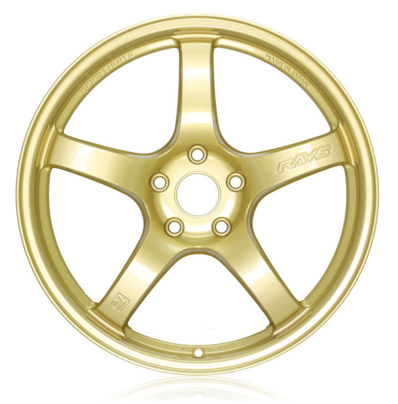 Gram Lights 57CR 17x9 +38 5x114.3 E8 Gold Wheel (Min Order Qty 20) WGCRQ38EEGP