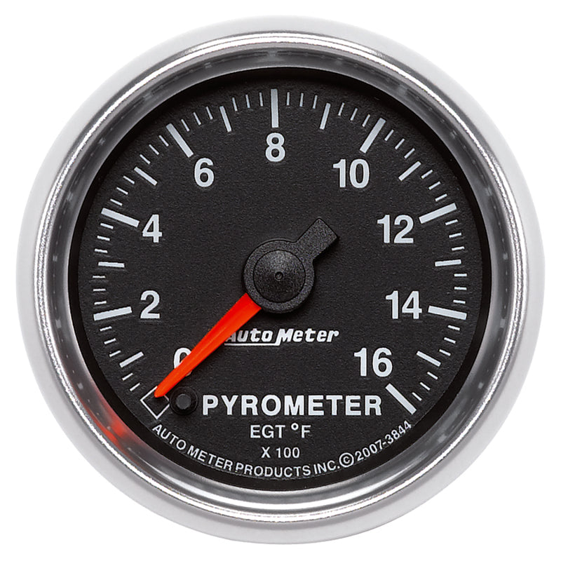 Autometer 2-1/16" Pyrometer, 0-1600 °F, Stepper Motor, Gs 3844 Photo - Primary