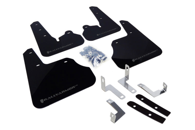 Rally Armor 2012+ Impreza 4D/5D Mud flap Grey Logo MF22-UR-BLK/GRY Photo - Primary