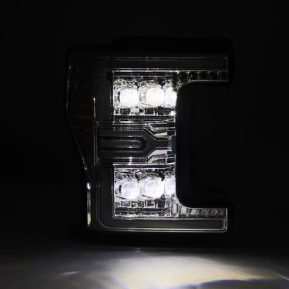 AlphaRex 17-19 Ford F-250/350/450/550 Super Duty NOVA-Series LED Proj Headlights Chrome w/SS & SBDRL 880347 880347 User 1