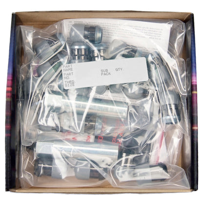 McGard SplineDrive Tuner 5 Lug Install Kit w/Locks & Tool (Cone) M12X1.25 / 13/16 Hex - Black 65554BK 65554BK Photo - in package