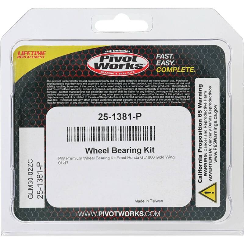 Pivot Works Pw Premium Wheel Bearing 25-1381-P 25-1381-P Photo - Primary