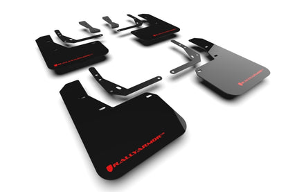 Rally Armor 2024 Hyundai Kona N Line Black UR Mud Flap - Red Logo MF103-UR-BLK-RD MF103-UR-BLK-RD Photo - Primary