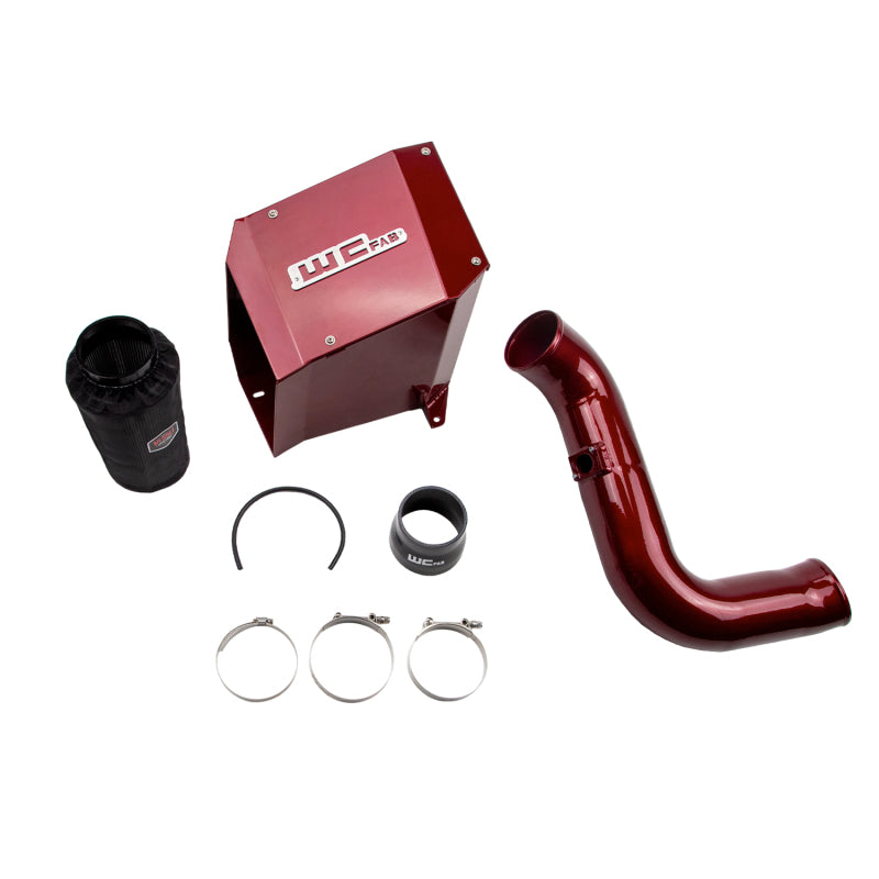 Wehrli 2004.5-2005 LLY Duramax 4in Intake Kit with Air Box - Red WCF100191-Red