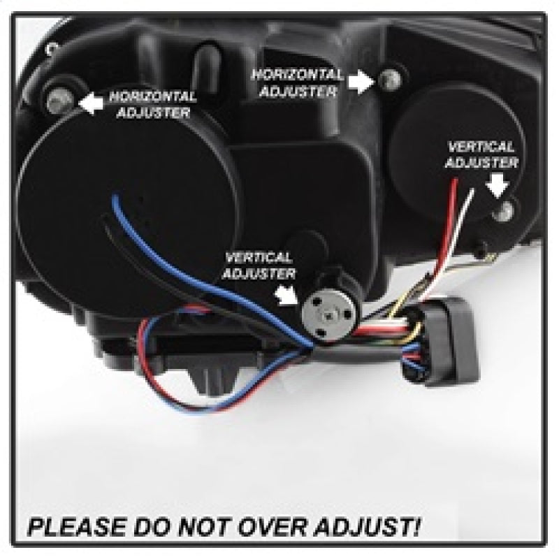 Spyder Volkswagen GTI 06-09/Jetta 06-09 Halogen Model Only - DRL Black PRO-YD-VG06-DRL-BK 5017505 5017505 Photo - Unmounted