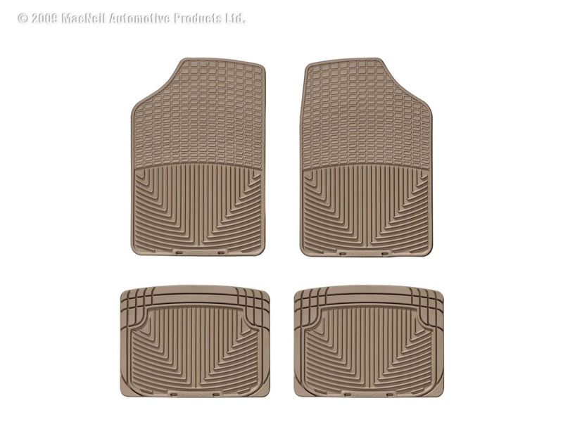 WeatherTech WT Rubber Mats - Rear - Tan Floor Mats Floor Mats - Rubber main image