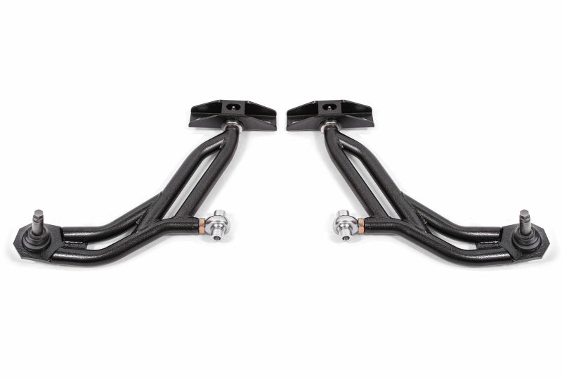 BMR 10-14 Ford Mustang Adj. Lower A-Arms w/ Delrin/Rod End / 19mm Tall Ball Joint - Black Hammertone AA757H AA757H Photo - Primary