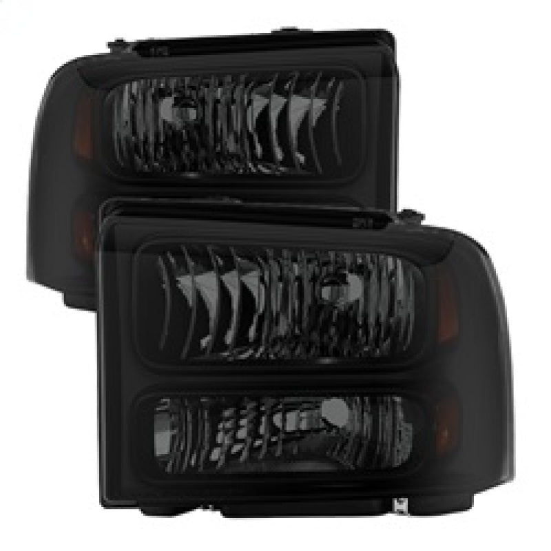 SPYDER Xtune Ford F250/350/450 Super Duty 05-07 Crystal Headlights Black Smoked HD-JH-FS05-AM-BSM 9030444 9030444 Photo - Primary