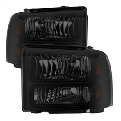 SPYDER Xtune Ford F250/350/450 Super Duty 05-07 Crystal Headlights Black Smoked HD-JH-FS05-AM-BSM 9030444 9030444 Photo - Primary