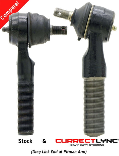 RockJock TJ/LJ/XJ/MJ Currectlync Steering System Bolt-On w/ 1 1/4in Dia. Tie Rod/Forged Drag Link CE-9701 CE-9701 Photo - Unmounted
