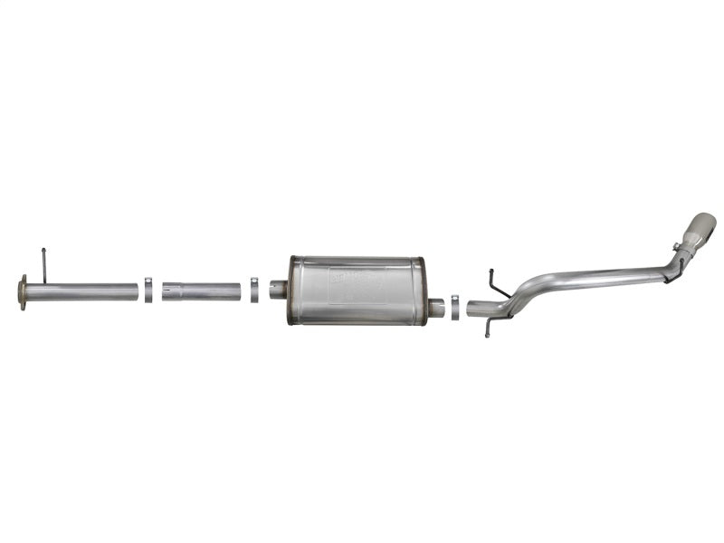 aFe MACH Force-Xp 3in 409 Stainless Steel Cat-Back Exhaust System w/Polish 49-44058-P Photo - Unmounted